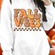 Beige FALL VIBES Graphic Drop Shoulder Sweatshirt