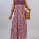 Floral Square Neck Maxi Dress